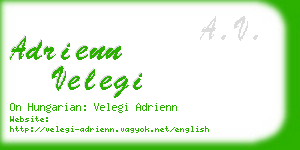 adrienn velegi business card